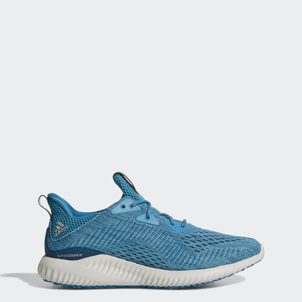 Adidas Alphabounce Em - παπουτσια για τρεξιμο ανδρικα - Μπλε/Γκρι,Μέγεθος: EU 36 – 54 2/3 (459HACNF)